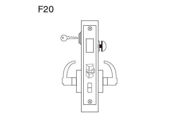 F20公寓走廊门锁