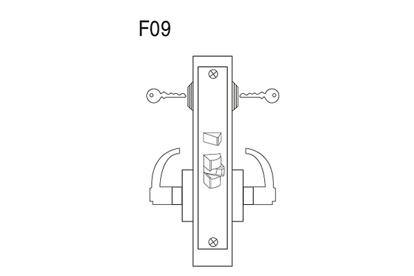 F09公寓，逃生或公共厕所锁